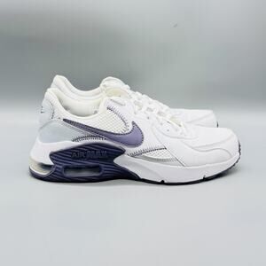 Nike Shoes Women 7.5 White Purple Air Max Excee Running Comfort Athletic Sneaker